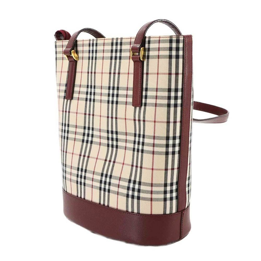 BURBERRY Beige Leather Tote Bag - Picture 3 of 9